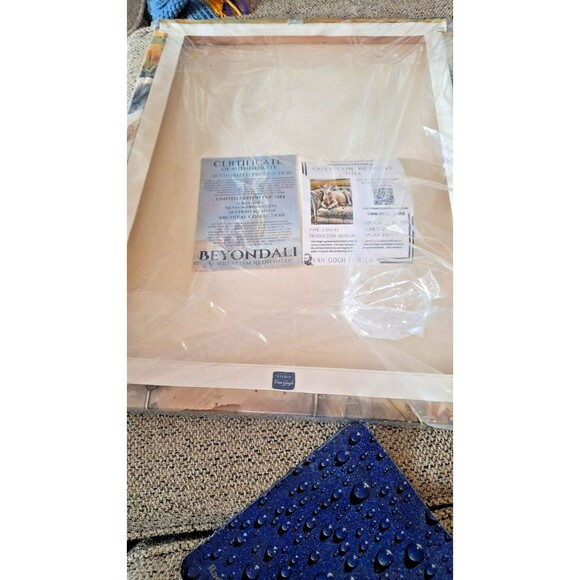 Cow‎ Canvas Wall Art Cozy Cow Retreat LTD EDT Canvas Van Gogh LTD 24x18 - Picture 6 of 6